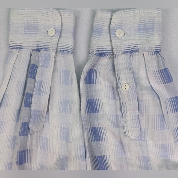 Light Blue and White Plaid Button-Up Shirt - Picture 2 of 9